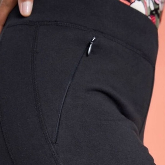 T by Talbots Activewear Yoga Tech Bootcut Pants Women Size Small Navy Dark Blue - Picture 14 of 14